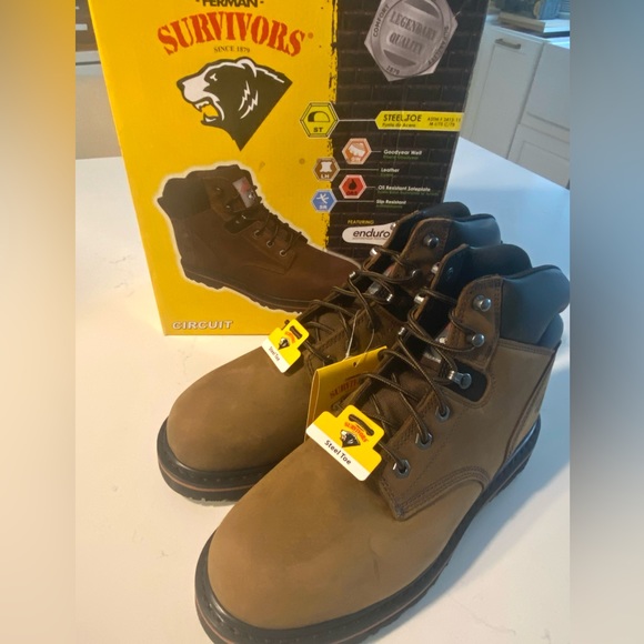 Herman - Survivors Other - HERMAN Survivors Steel Toe Leather -Oil Resistant & Slip Resistant Work Boot -9